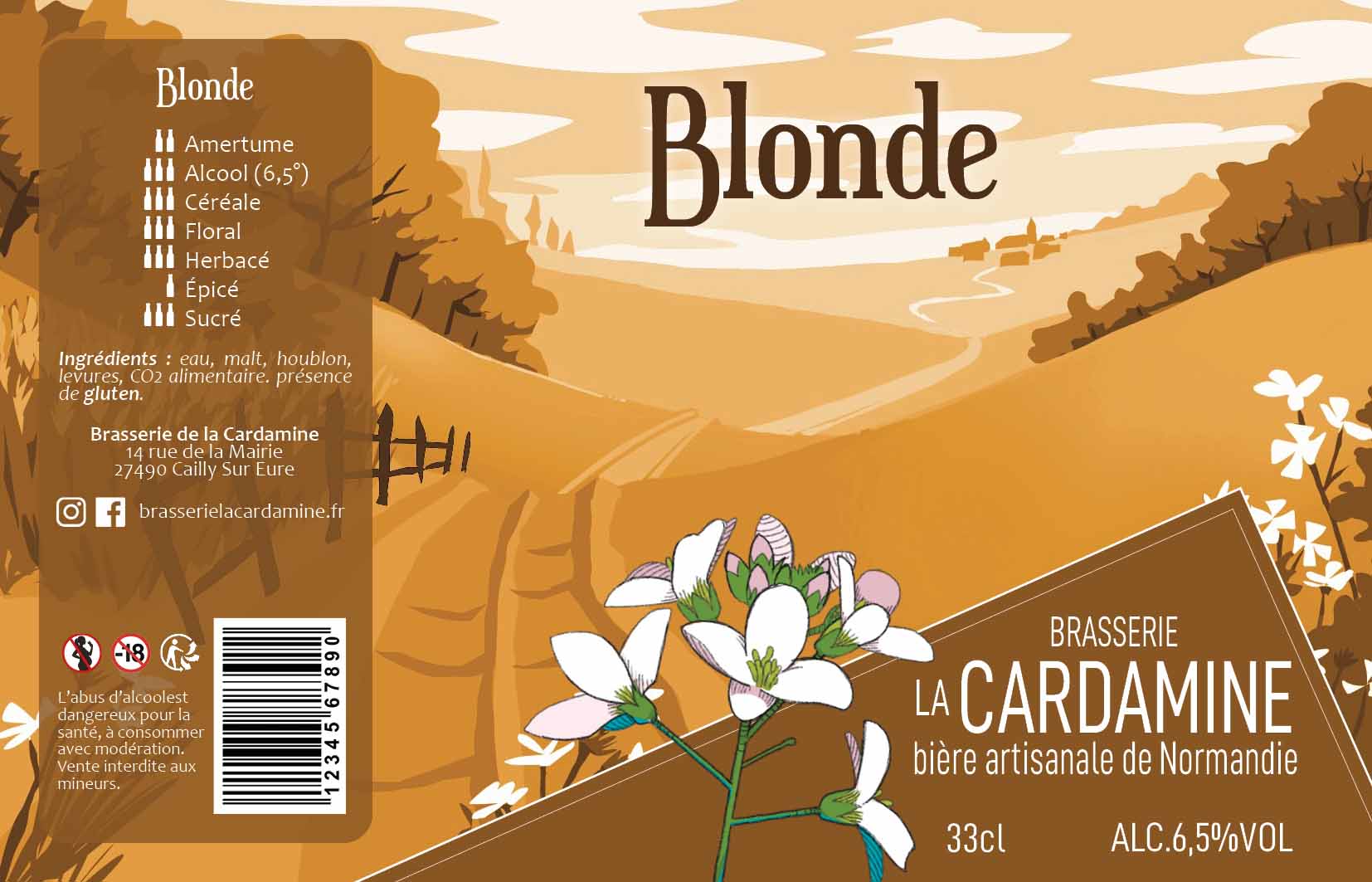 web étiquette cardamine 20243