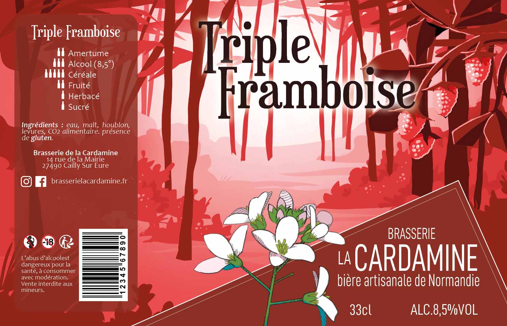 web étiquette cardamine 20247